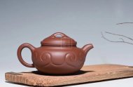《仿古如意》宜兴紫砂壶茶壶仿古如意茶具全手工清水泥