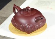 《福临门》宜兴高级工艺美术师手工紫砂壶全手工底槽青泡茶壶