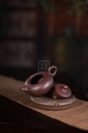 《一粒珠》宜兴一粒珠紫砂工艺美术师手工紫泥泡茶壶套壶