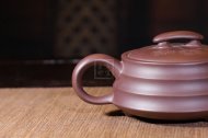 《三足桥韵》宜兴紫砂工艺美术师手工紫砂壶茶具壶紫茄泥