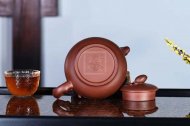 《开心果》宜兴方把全手工紫砂壶实力派戚志君红皮龙