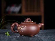 《松竹梅》紫砂壶宜兴高级工艺美术师手工泡茶壶紫泥茶具茶壶
