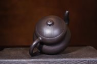 《葫芦》宜兴紫砂壶工艺美术师手工茶壶茶具黑朱泥葫芦