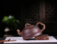 《君子竹》宜兴紫砂壶工艺美术师手工紫泥泡茶壶茶具
