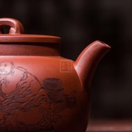 《如意神韵》茶具茶壶宜兴手工紫砂壶底槽青