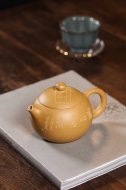 《西施》宜兴高级工艺美术师手工紫砂壶西施泡茶壶茶具黄金段泥