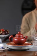 《大度》宜兴紫砂壶工艺美术师原矿掇球紫砂茶具大红袍壶