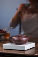 《金砂竹韵》宜兴紫砂壶纯手工底槽青，段泥泡茶壶