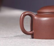 《牛盖莲子》宜兴紫砂壶高级工艺美术师手工拼紫泥牛盖莲子茶壶茶具