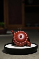 《菱韵花香》宜兴紫砂壶手工工艺美术师大红袍壶茶壶菱花茶具