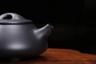 《景舟石瓢》宜兴紫砂壶助理工艺美术师手工黑料石瓢茶壶茶具