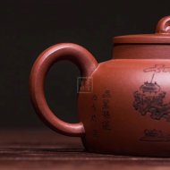《如意神韵》茶具茶壶宜兴手工紫砂壶底槽青