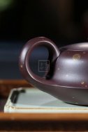 《平湖秋月（描金款）》宜兴紫砂壶手工工艺美术师大师收藏级茶壶紫泥