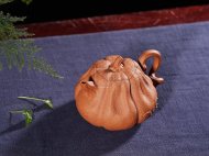 《南瓜》宜兴紫砂壶名家全手工泡茶壶高级工艺美术师大师降坡泥南瓜