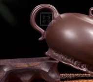 《叶下塘秋》宜兴工艺美术师手工紫砂壶茶壶老师制紫泥