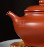 《书扁》宜兴紫砂壶作品全手工朱泥书扁