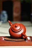 《山水笑樱（泥绘）》宜兴紫砂壶工艺美术师茶具顶级大红袍笑樱