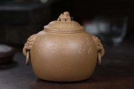 《汲古茶仓》宜兴纯手工紫砂壶黄段茶壶茶具