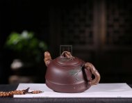 《君子竹》宜兴紫砂壶工艺美术师手工紫泥泡茶壶茶具