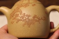 《松树秦权》宜兴紫砂壶本山段助理工艺美术师手工壶茶具秦权