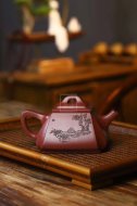 《抽角石瓢》宜兴紫砂壶全手工茶壶底槽青石瓢
