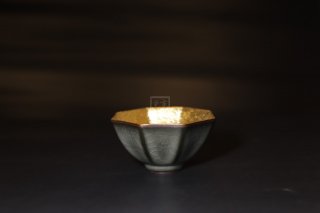 《鎏金日本功夫主人杯》宜兴紫砂壶纯手工金属中壶茶具泡茶壶
