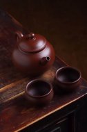 《圆韵》宜兴紫砂壶王镇学原矿紫朱泥全手工