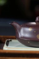 《平湖秋月（描金款）》宜兴紫砂壶手工工艺美术师大师收藏级茶壶紫泥