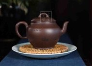 《秋韵》宜兴紫砂壶助理工艺美术师手工茶壶紫泥创新壶