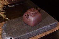 《墩方》宜兴紫砂壶工艺美术师纯手工紫泥汉方茶壶紫砂茶具