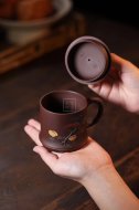 《雀竹杯》宜兴紫砂壶实力派名家手工黄龙山紫泥泡茶壶茶具