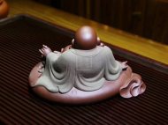 《逍遥弥勒佛》宜兴紫砂壶民间艺人手工底槽青紫砂壶茶具