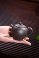 《长乐》宜兴紫砂壶助理工艺美术师手工青灰泥茶具茶壶