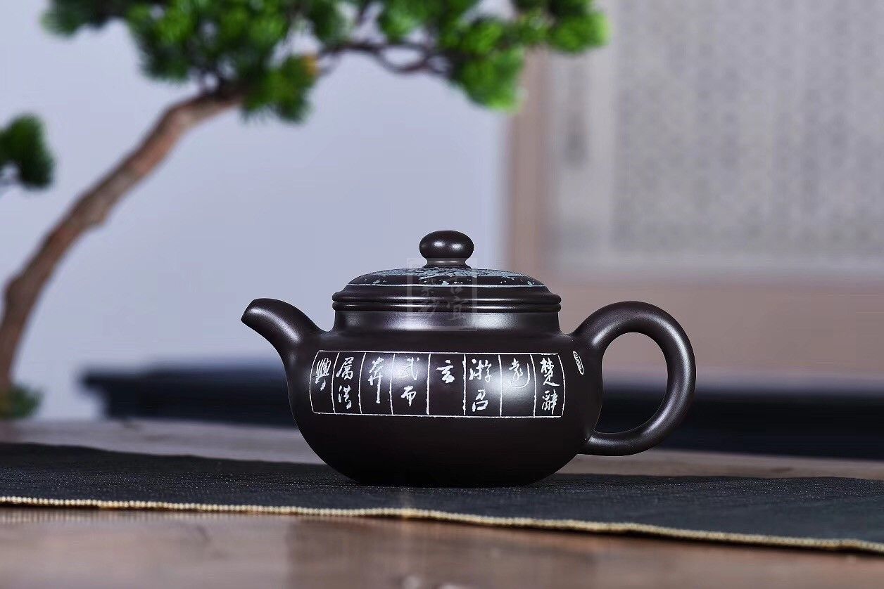 《仿古》宜兴黑料中国工艺美术大师手工紫砂壶泡茶壶茶具仿古