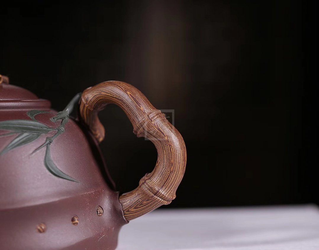 君子竹宜兴紫砂壶工艺美术师手工紫泥泡茶壶茶具|正品周顺芳紫砂壶价格