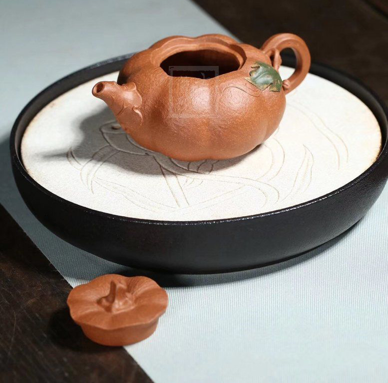 南瓜壶宜兴紫砂壶民间实力派手工段泥南瓜茶壶具|正品杨鹏紫砂壶价格|段