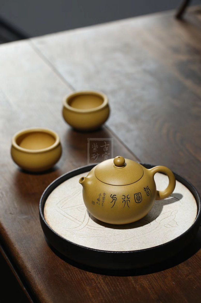 西施套组宜兴紫砂壶工艺美术师纯手工黄金段西施茶壶紫砂茶具|正品