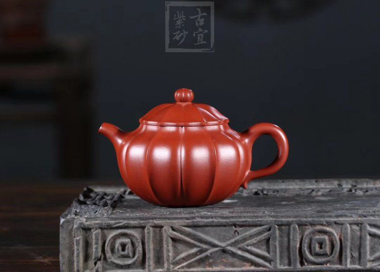 《葵莲子》宜兴大红袍紫砂壶全纯手工茗家葵莲子紫砂茶壶