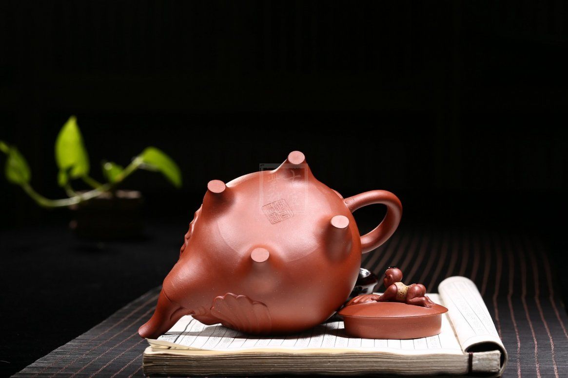 喜象宜兴紫砂壶工艺美术师手工清水泥|正品王辉紫砂壶价格|清水泥350cc