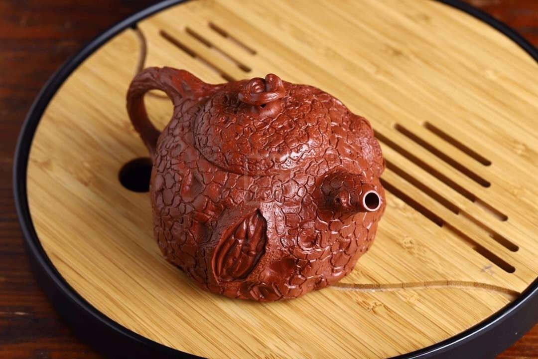 《灵芝供春》经典紫砂壶供春宜兴全手工工艺美术师泡茶壶茶具大红袍