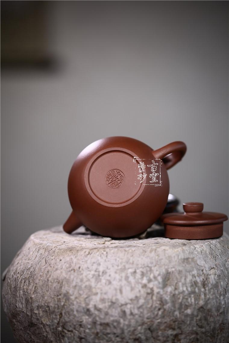 汉风|正品吴赛春紫砂壶价格|底槽青270CC