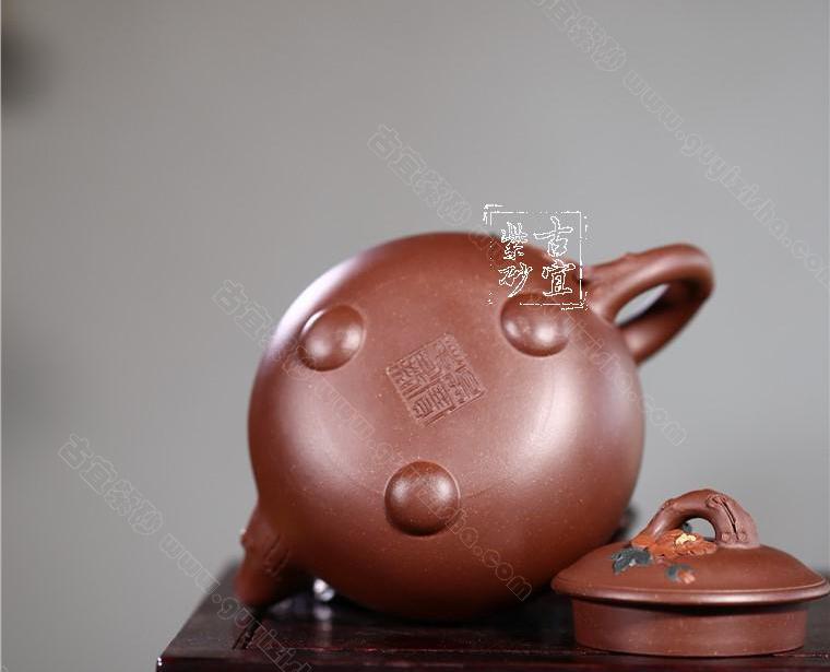 【海】粉彩茶壺②　牡丹福寿文　同治年製在印　民国時代　骨董品 時代品 中国美術 海】粉彩茶壺② 牡丹福寿文 同治年製在印 民国時代 骨董