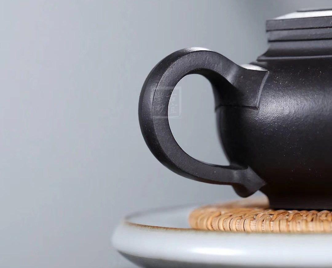 大彬六方|正品冯小俊紫砂壶价格|黑料340cc