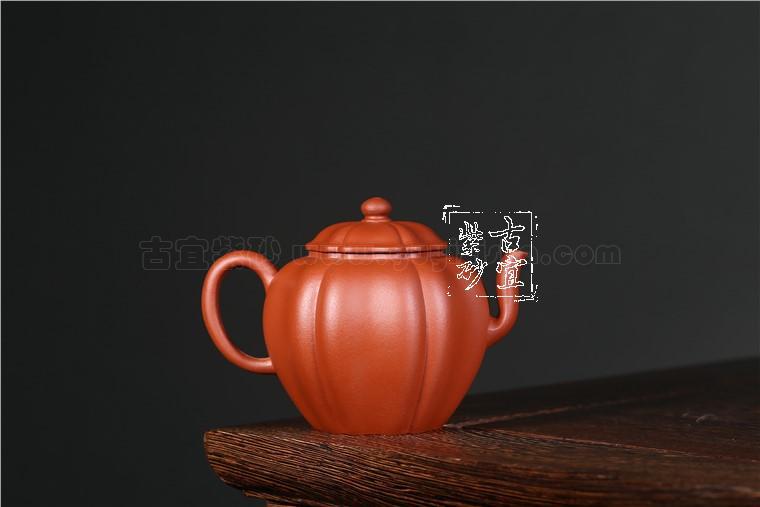玉菱花|正品徐敏紫砂壶价格|朱泥230CC