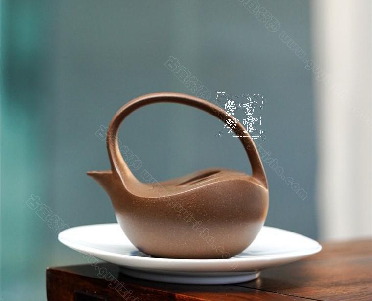 太极提梁|正品陈卫明紫砂壶价格|段泥280CC