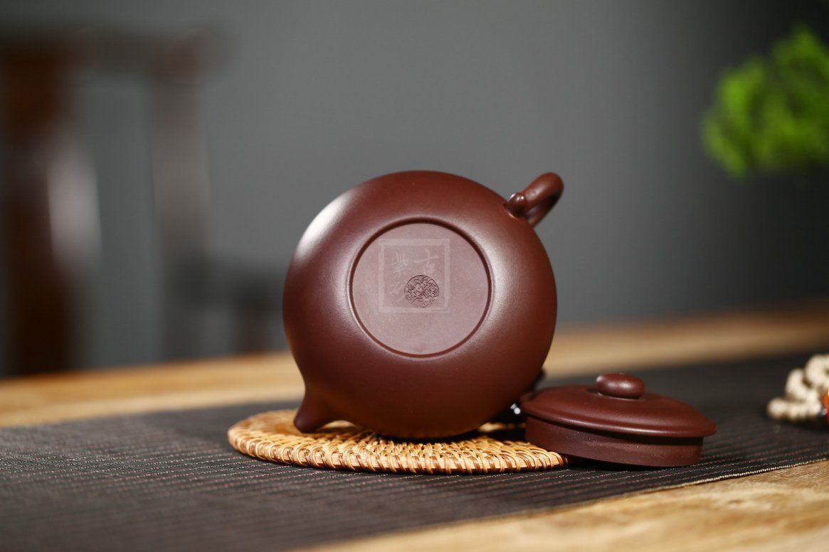 仿古|正品顾旭英紫砂壶价格|珍藏紫泥320cc