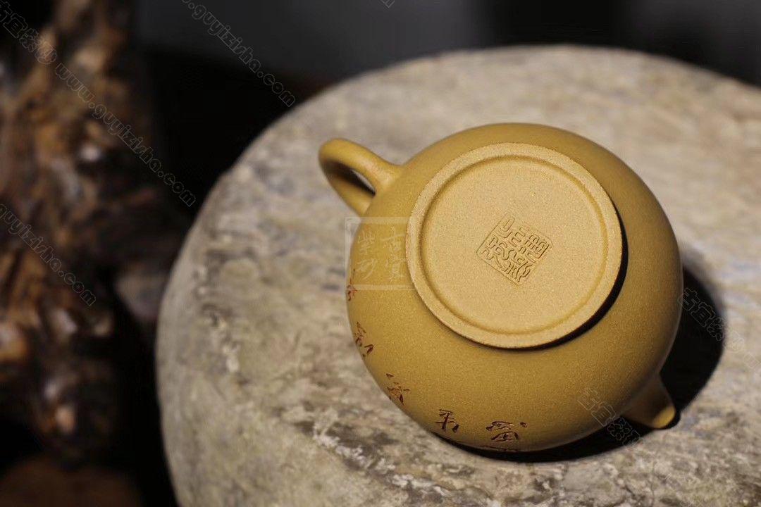 掇只|正品吴建强紫砂壶价格|黄金段220cc