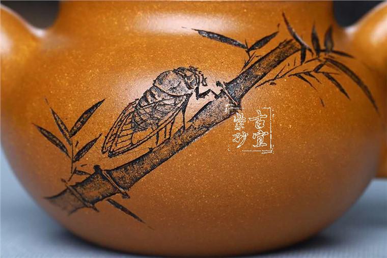 知足常乐|正品谈卫萍紫砂壶价格|黄金段260CC