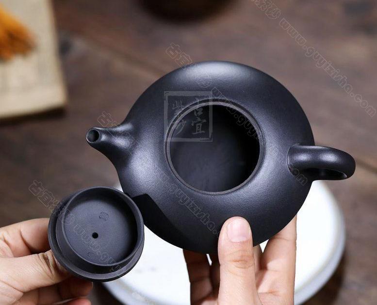 飞翔壶|正品陈浩紫砂壶价格|乌金砂330cc