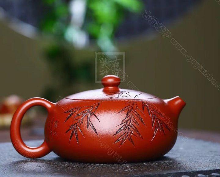 扁西施|正品俞震紫砂壶价格|大红袍250cc